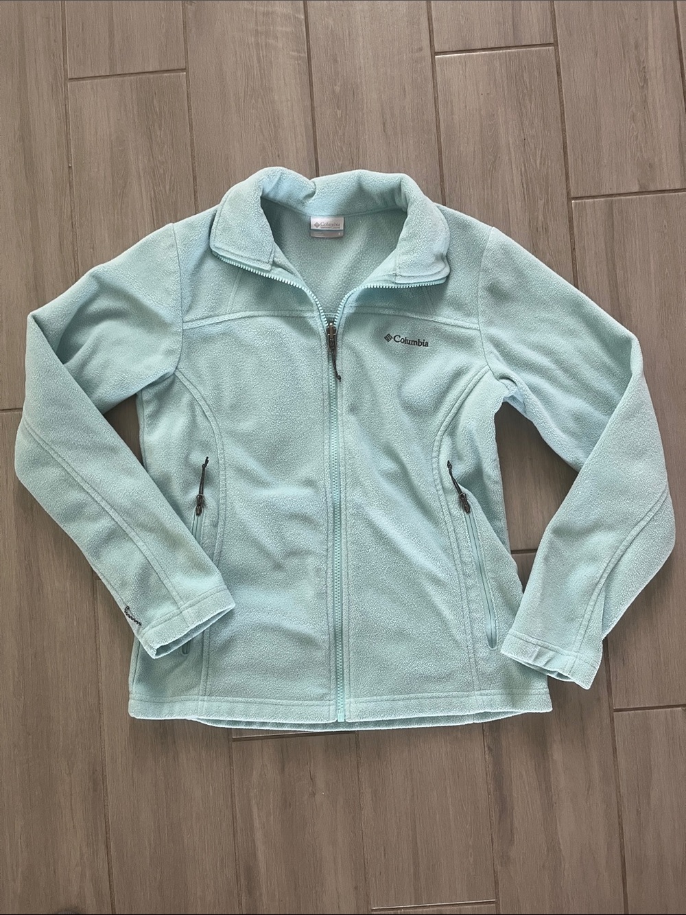 Columbia Women's Mint Blue Full-Zip Fleece Jacket